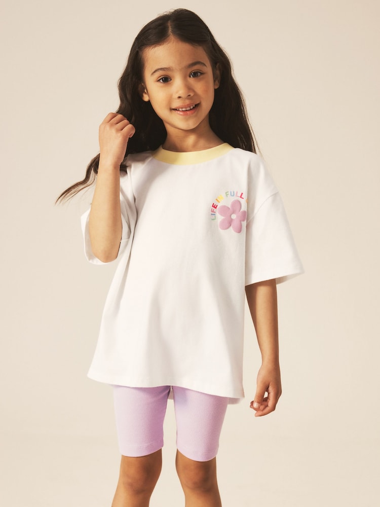 Little Bird by Jools Oliver T-Shirt & Ribbed Cycling Shorts Set - Larawan 2 ng 6 Little Bird by Jools Oliver T-Shirt & Ribbed Cycling Shorts Set - Larawan 2 ng 6