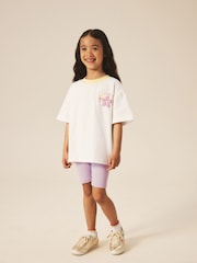 Little Bird by Jools Oliver T-Shirt & Ribbed Cycling Shorts Set - Larawan 3 ng 6