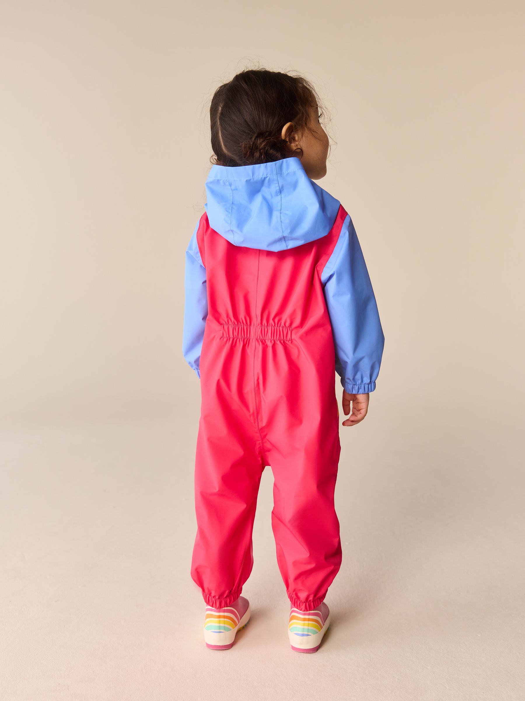 Buy Little Bird by Jools Oliver Pink Rainbow Waterproof Puddlesuit