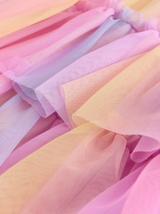 Little Bird by Jools Oliver Rainbow Ombre Tiered Mesh Tutu Skirt - Image 11 of 11