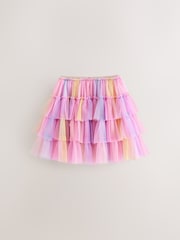 Little Bird by Jools Oliver Rainbow Ombre Tiered Mesh Tutu Skirt - Image 7 of 7