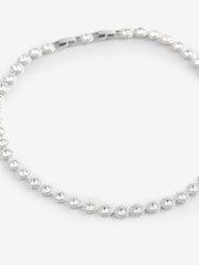 Swarovski Medium Una Angelic Tennis Necklace with Round Cut Rhodium Plated - Bild 2 von 5