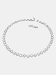 Swarovski Medium Una Angelic Tennis Necklace with Round Cut Rhodium Plated - Bild 3 von 5