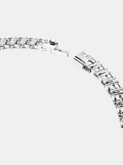 Білий хром - Swarovski Matrix Tennis Bracelet with Round Cut Gold Tone Plated - Image 9 of 10