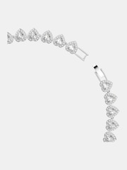 Swarovski White Tennis Necklace with Mixed Cuts Heart Rhodium Plated - Image 8 of 10