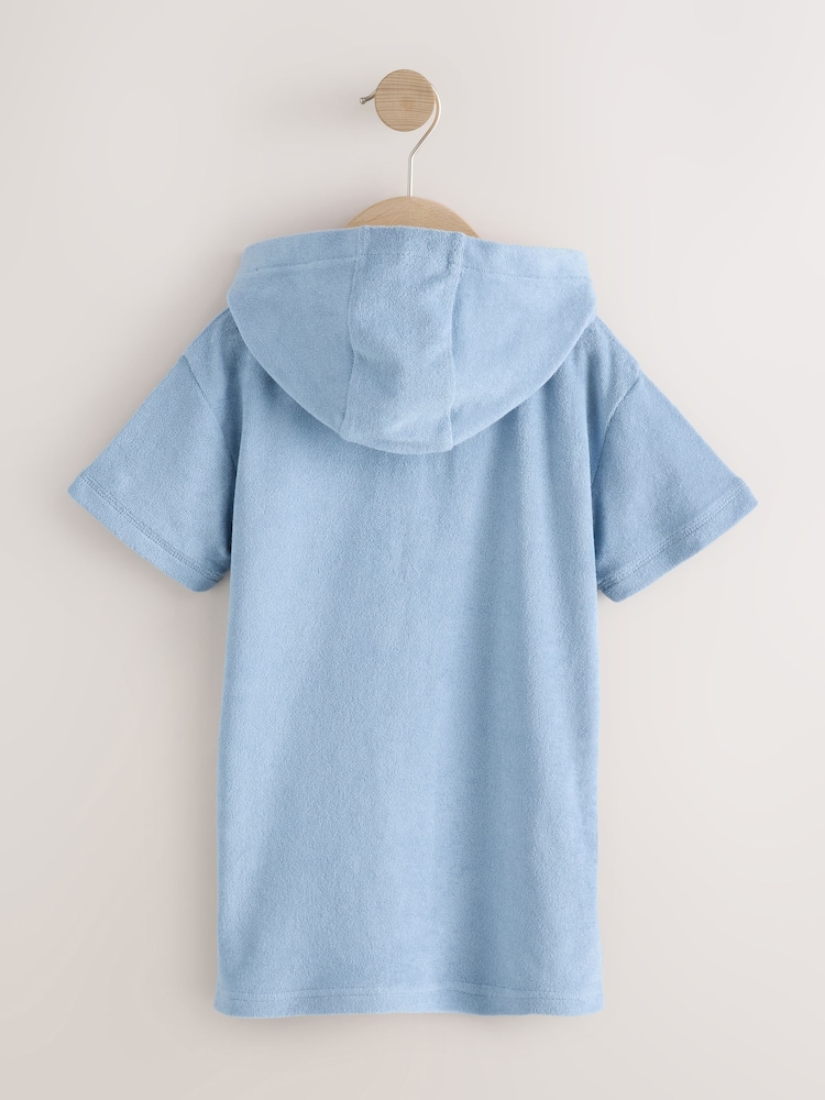 Blue Towelling Zip Through Cover-Up (3mths-7yrs) - Image 2 of 5 Blue Towelling Zip Through Cover-Up (3mths-7yrs) - Image 2 of 5