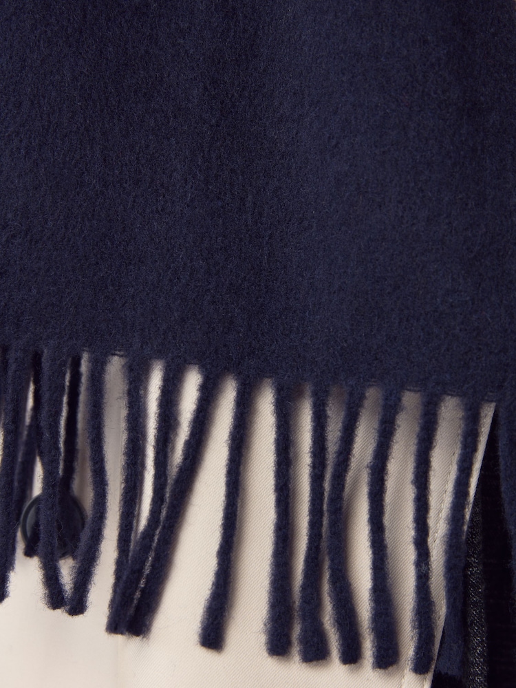 Navy N. Premium Made in Italy Midweight Scarf - Image 8 of 8 Navy N. Premium Made in Italy Midweight Scarf - Image 8 of 8