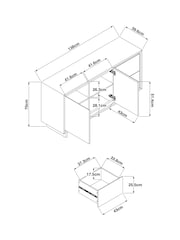 MADE.COM Oak Effect Kaci Large Sideboard - Image 4 of 6