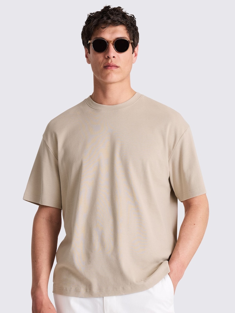 Heavyweight Crew Neck 100% Cotton T-Shirt - Image 1 of 4 Heavyweight Crew Neck 100% Cotton T-Shirt - Image 1 of 4