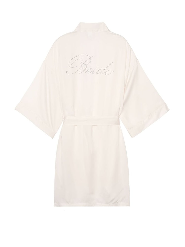 Victoria's Secret White Bridal Satin Robe - Image 4 of 4 Victoria's Secret White Bridal Satin Robe - Image 4 of 4