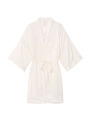 Victoria's Secret White Bridal Satin Robe - Image 7 of 12