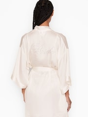 Victoria's Secret White Bridal Satin Robe - Image 9 of 12