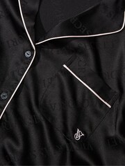 Victoria's Secret Black Satin Long Pyjamas Set - Image 4 of 5