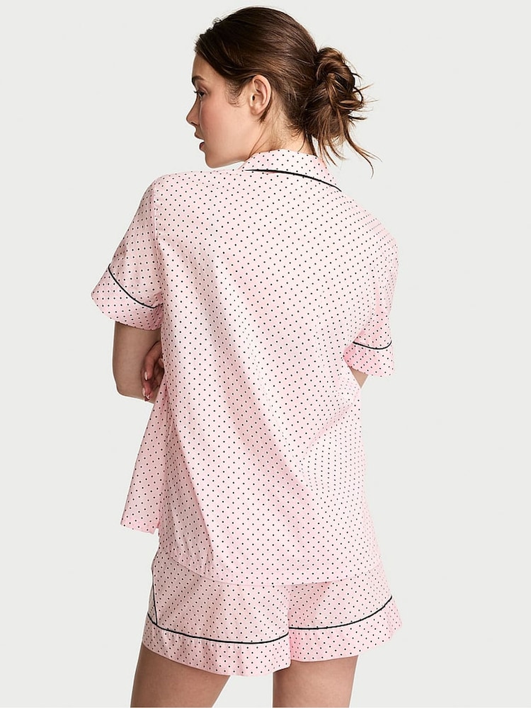 Victoria's Secret Angel Pink Dots Cotton Short Pyjamas Set - Image 2 of 4
