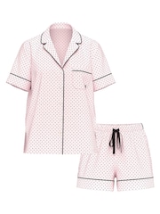 Victoria's Secret Angel Pink Dots Cotton Short Pyjamas Set - Image 4 of 4