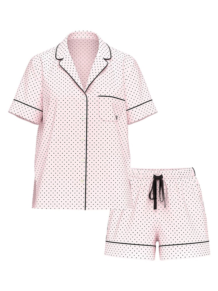 Victoria's Secret Angel Pink Dots Cotton Short Pyjamas Set - Image 4 of 4 Victoria's Secret Angel Pink Dots Cotton Short Pyjamas Set - Image 4 of 4