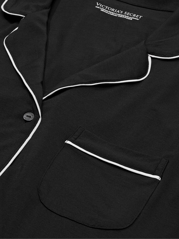 Victoria's Secret Black Modal Long Pyjamas Set - Image 5 of 5
