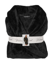 Victoria's Secret Black Cosy Short Dressing Gown - Image 4 of 4