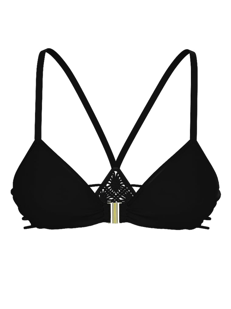 Victoria's Secret Black Non Wired Macrame Bikini Top - Image 3 of 3