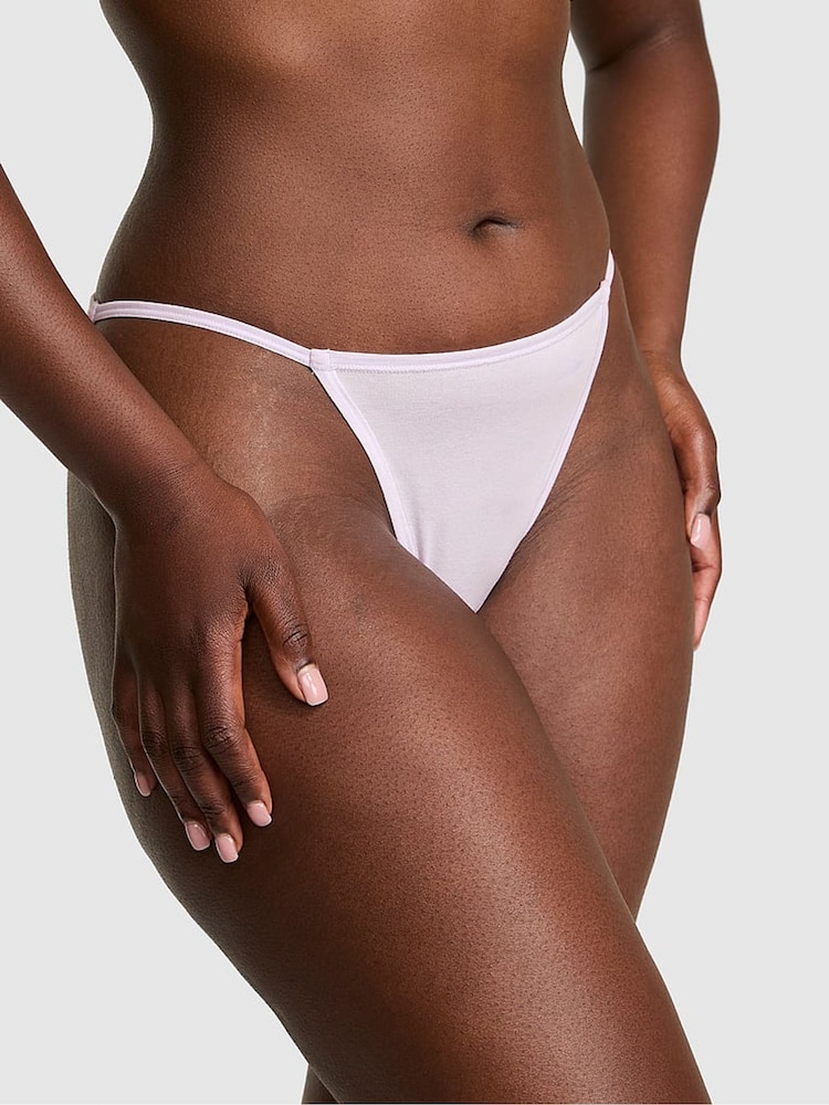Victoria's Secret PINK Purple Whisper Bikini Cotton Knickers - Image 1 of 2
