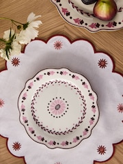 Nina Campbell Set of 4 Pink Primrose Side Plates - Image 3 of 4