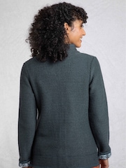 Weird Fish Blue Sontee Full Zip Macaroni Fleece - Image 2 of 7