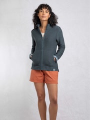 Weird Fish Blue Sontee Full Zip Macaroni Fleece - Image 3 of 7