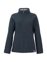 Weird Fish Blue Sontee Full Zip Macaroni Fleece - Image 6 of 7