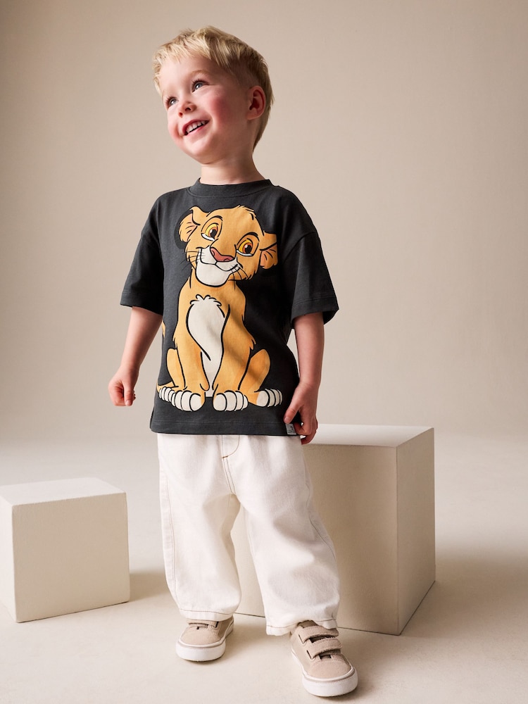 Charcoal Grey Lion King Short Sleeve T-Shirt (6mths-8yrs) - Image 2 of 8