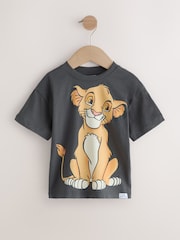 Charcoal Grey Lion King Short Sleeve T-Shirt (6mths-8yrs) - Image 4 of 8