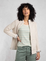 Weird Fish Cream Sontee Full Zip Macaroni Fleece - Image 1 of 6