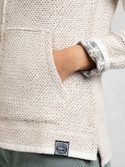 Weird Fish Cream Sontee Full Zip Macaroni Fleece - Image 4 of 6