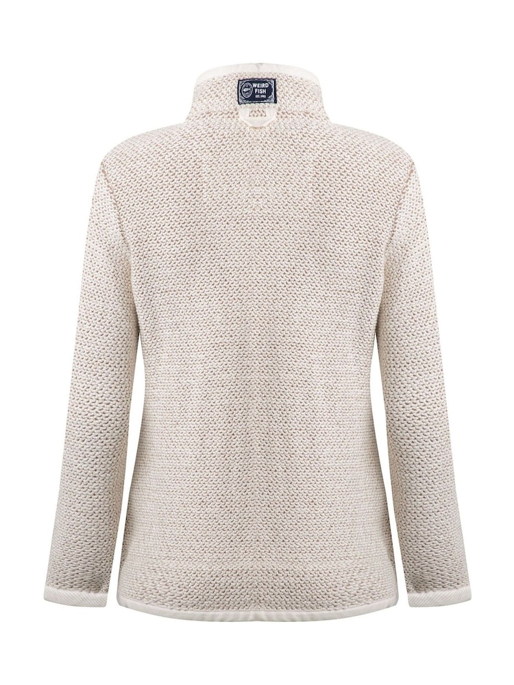 Weird Fish Cream Sontee Full Zip Macaroni Fleece - Image 6 of 6