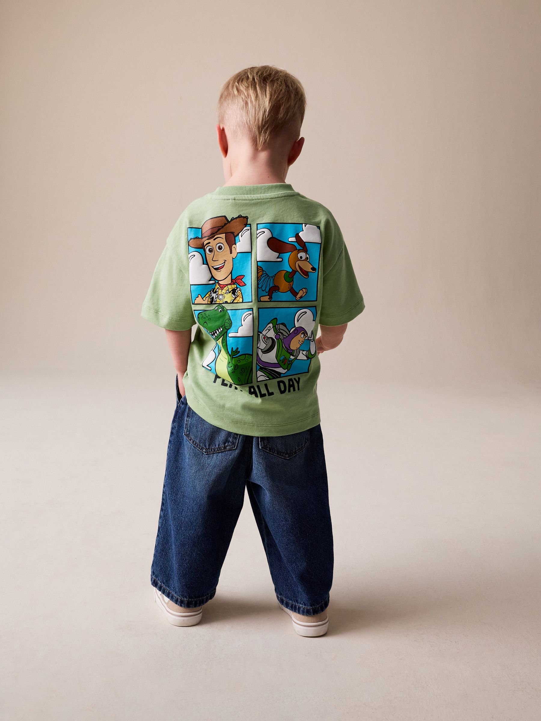 Buy Sage Green Toy Story Short Sleeve T-Shirt (3mths-8yrs) from