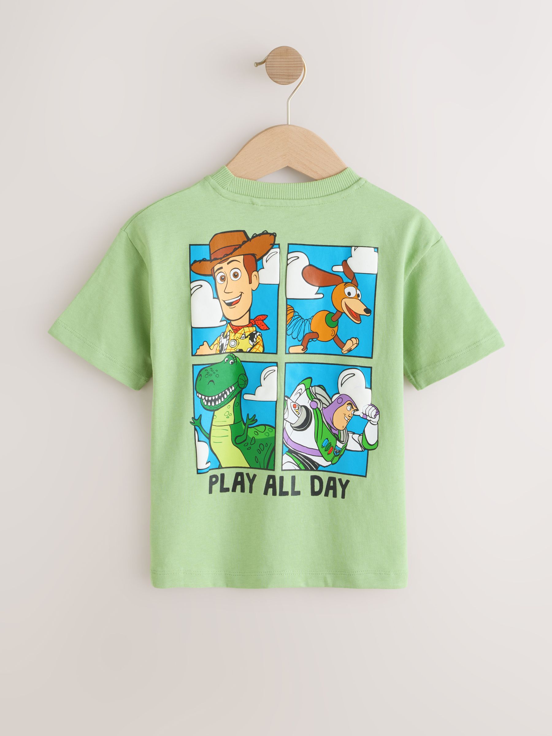 Buy Sage Green Toy Story Short Sleeve T-Shirt (3mths-8yrs) from