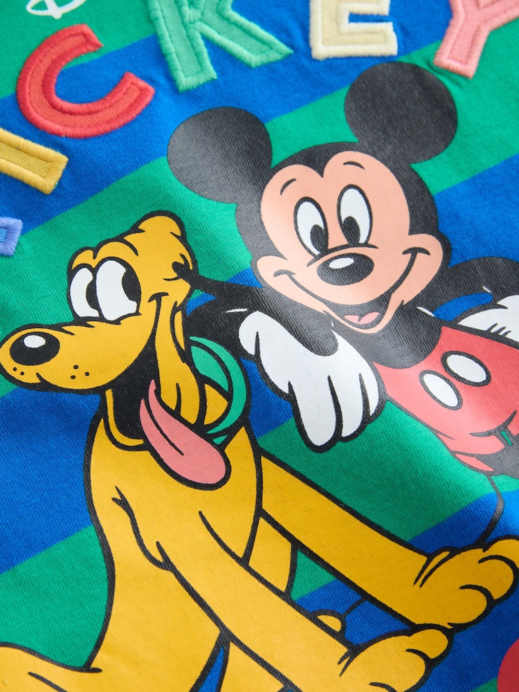 Blue/Green Mickey Mouse Short Sleeve T-Shirt (3mths-8yrs) - Image 10 of 10