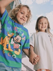 Blue/Green Mickey Mouse Short Sleeve T-Shirt (3mths-8yrs) - Image 6 of 10