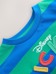 Blue/Green Mickey Mouse Short Sleeve T-Shirt (3mths-8yrs) - Image 9 of 10