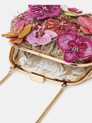 Accessorize Pink 3D Flower Embellished Clutch Bag - Image 2 of 2