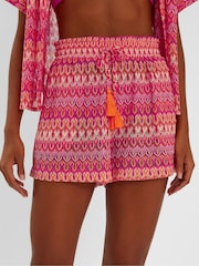 Accessorize Pink Crochet Shorts - Image 1 of 4
