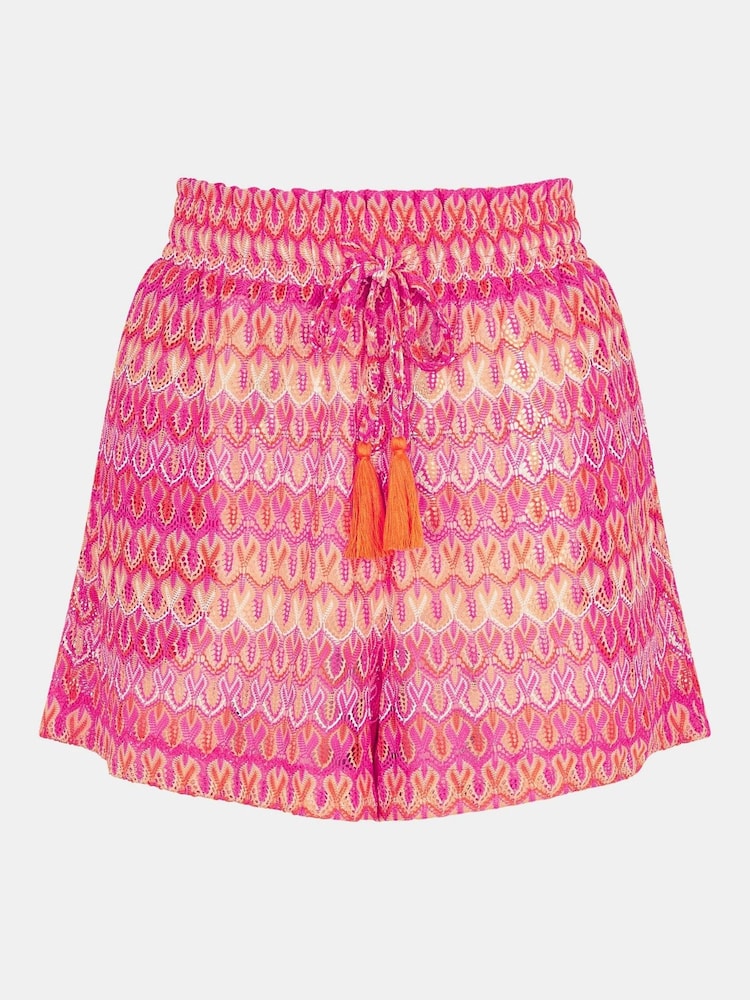 Accessorize Pink Crochet Shorts - Image 4 of 4