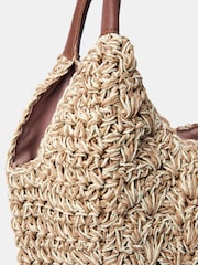 Accessorize Natural Raffia Scoop Shoulder Bag - Image 2 of 2