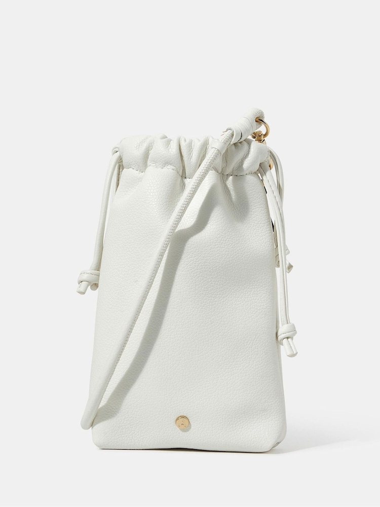 Accessorize White Drawstring Phone Bag - Image 1 of 3
