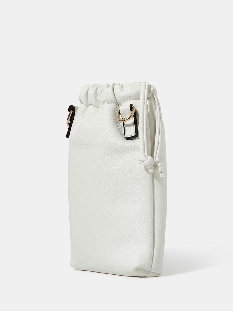 Accessorize White Drawstring Phone Bag - Image 2 of 3