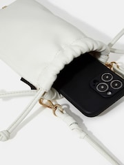 Accessorize White Drawstring Phone Bag - Image 3 of 3