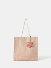 Accessorize Metallic Woven Starfish Shopper Bag - Slika 1 iz 2