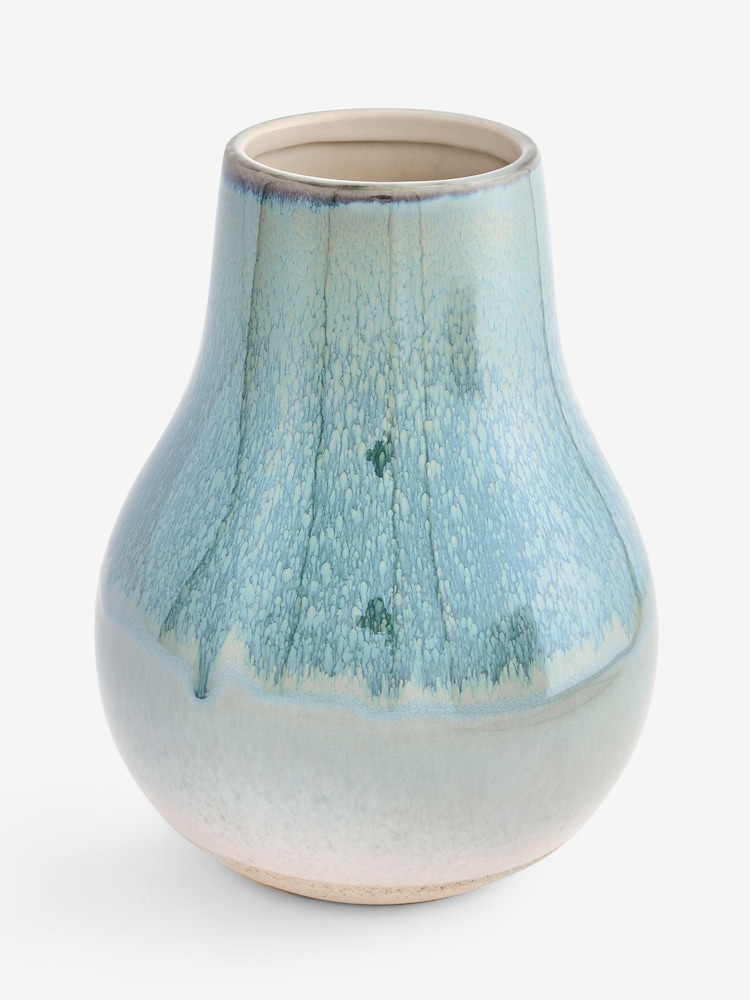 Blue Medium Ceramic Vase - Image 1 of 1