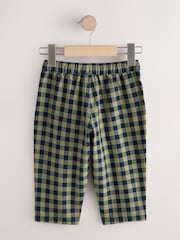 Navy Gingham Barrel Pull On Trousers (3mths-7yrs) - Image 6 of 8