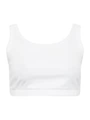 Yours Curve Black Ribbed Crop Tops 2 Pack Bra - Image 3 of 5