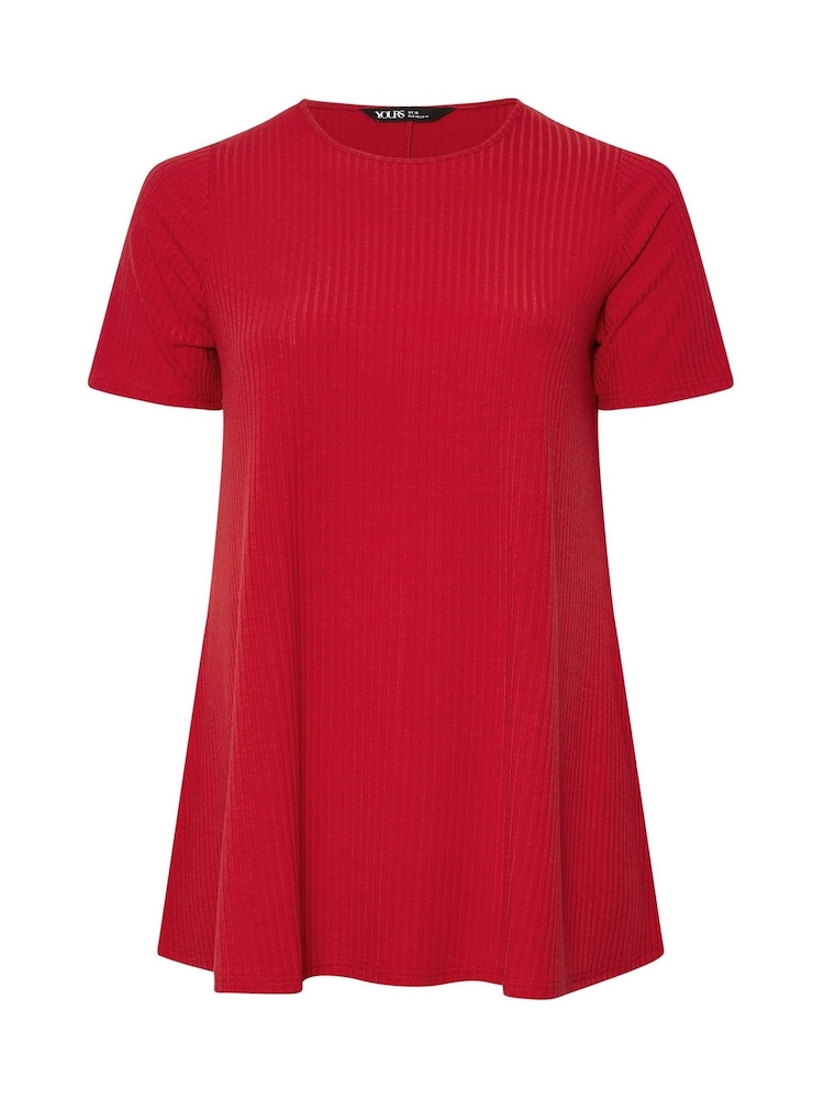 Rojo - Yours camiseta Curve Ribbed Swing - Imagen 5 de 5 Rojo - Yours camiseta Curve Ribbed Swing - Imagen 5 de 5